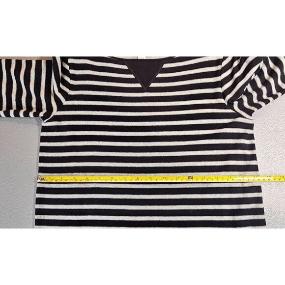 J. Jill Womens XSP Black Grey Knit Striped Shift Dress with Pocket Detail - Picture 8 of 11